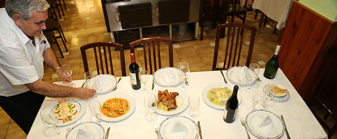 restaurante la trainera mesa